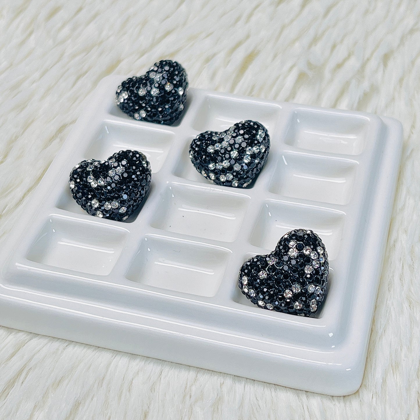 Black RihineStone Heart