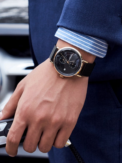 Bestdon Men's Ultra-Thin Multifunctional Watch, 2025 New Style, Designer Brand, Simple Men's Watch