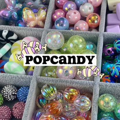 【POPCANDY】16mm Acrylic Beads Mix for DIY Pen, Keychain, Bracelet,Crafts - Category LS(The quantity of a pack is as shown in the picture.)