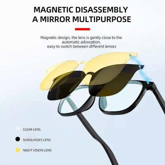 Bluetooth headset glasses