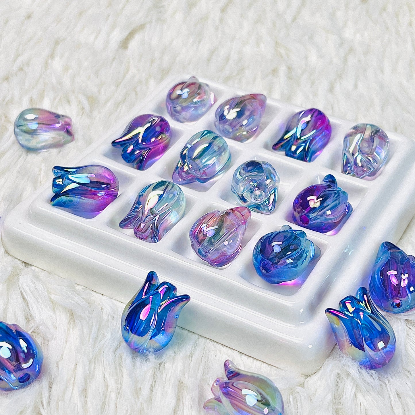 Shimmer Transparent Tulips