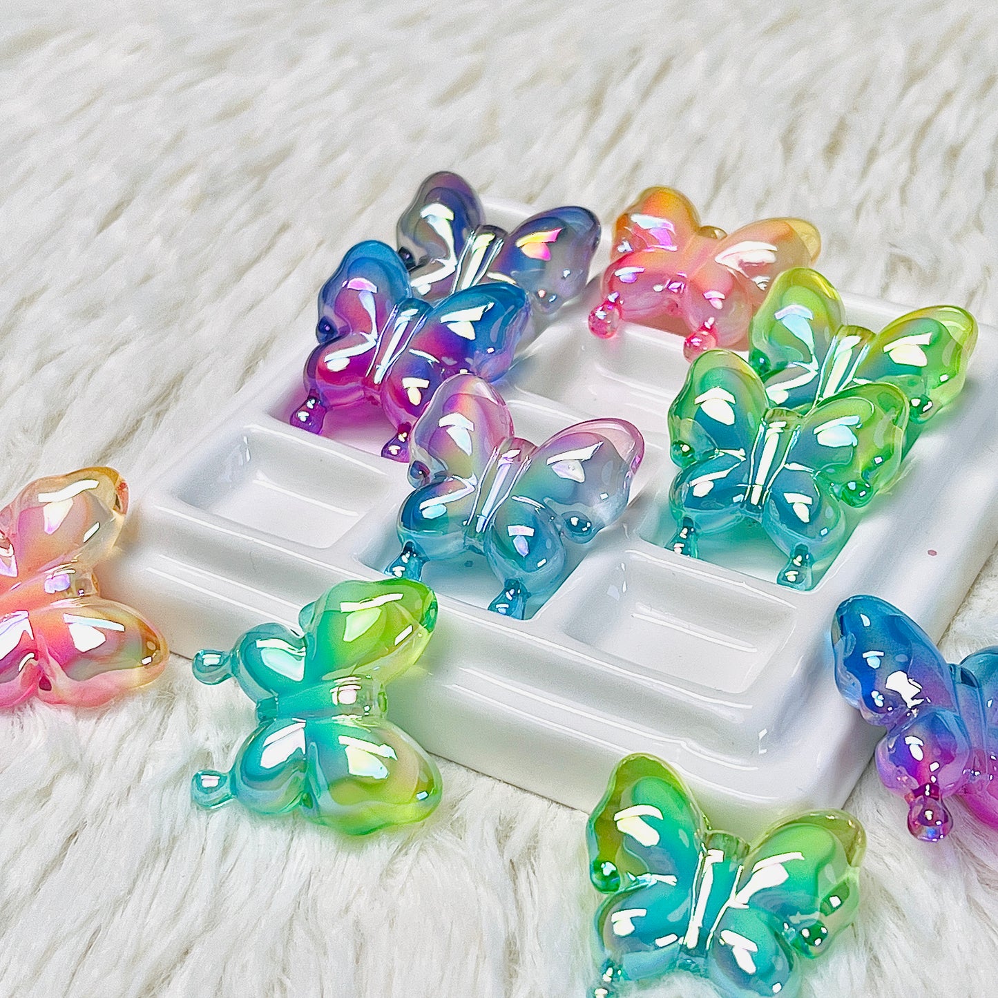 Shimmer Bead in Bead Butterfly