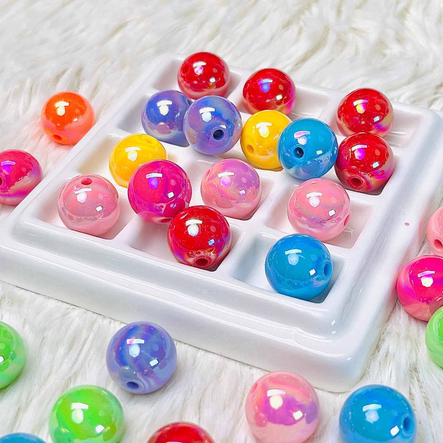 16MM Shimmer Rainbow Bead