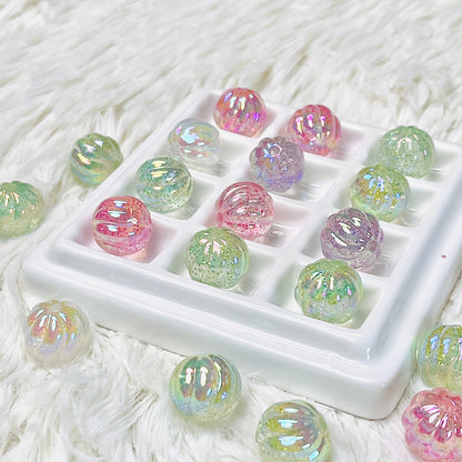 16MM Shimmer Gold Foil Pumpkin