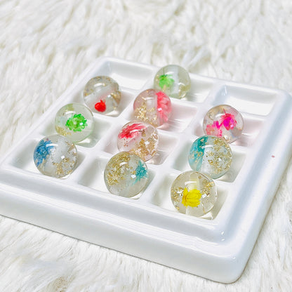 16MM 3D Flowers Bead