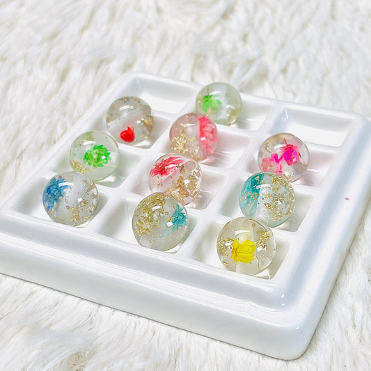 16MM 3D Flowers Bead