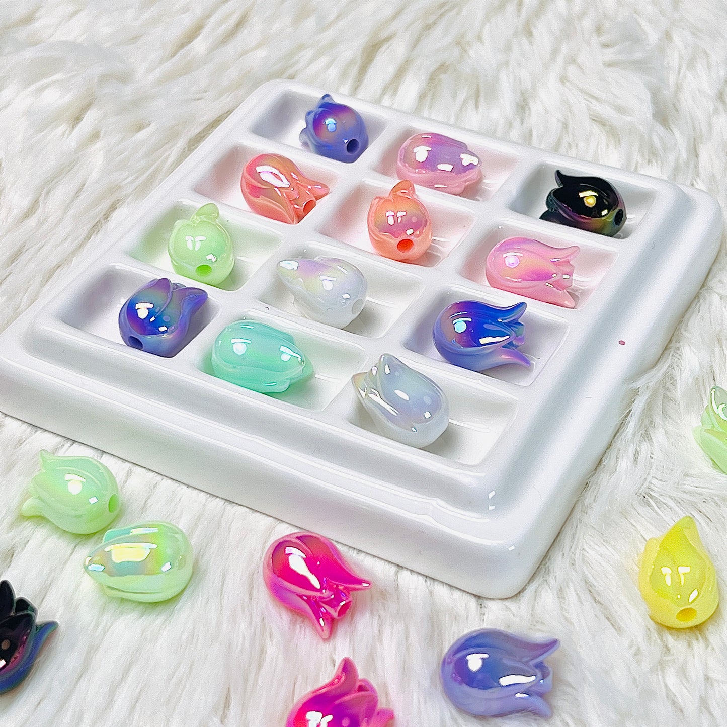 Shimmer Colorful Tulips