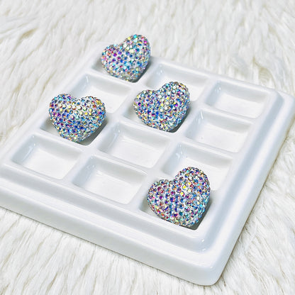 White RihineStone Heart