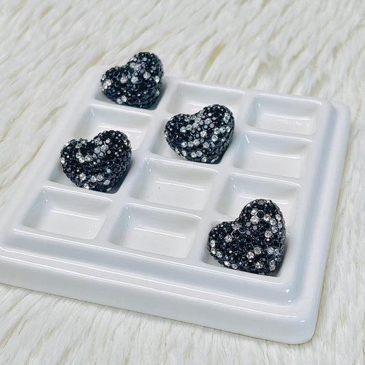 Black RihineStone Heart