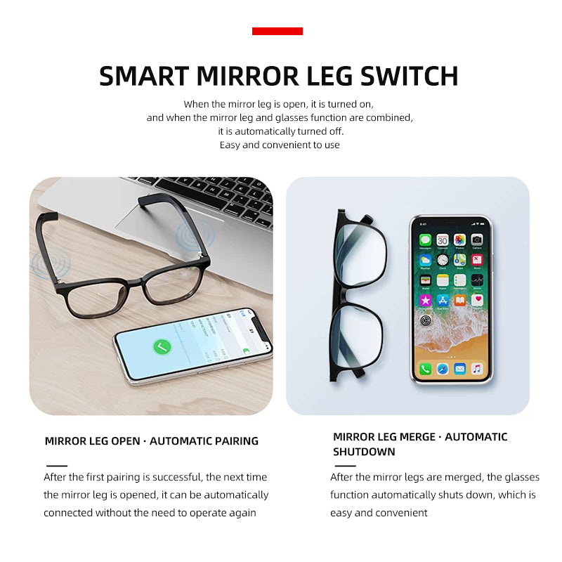 Bluetooth headset glasses