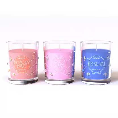 Luxury Scented Wax Candles Jar Aromatic Votive Candles Soy Wax Aromatherapy Home Decor in Glass Customized Scented Candle Pillar