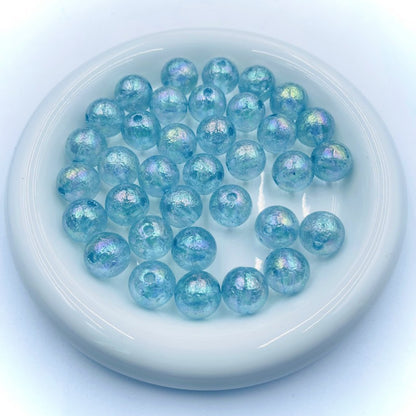 16MM Colorful Wrinkles Glacier Meteorite Planet Bead