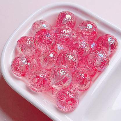 16MM Dreamland meteorite wrinkled round bead