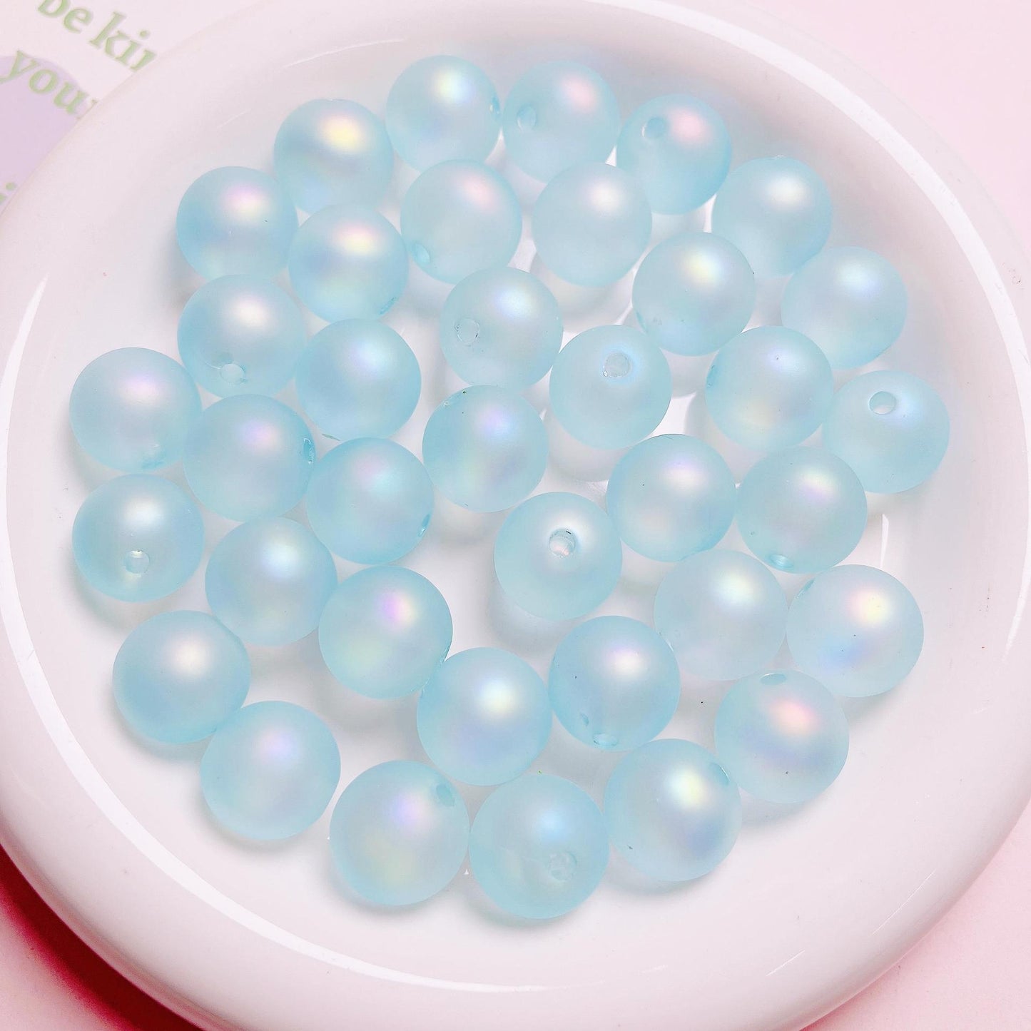 16MM UV Colorful Rubber Round Beads