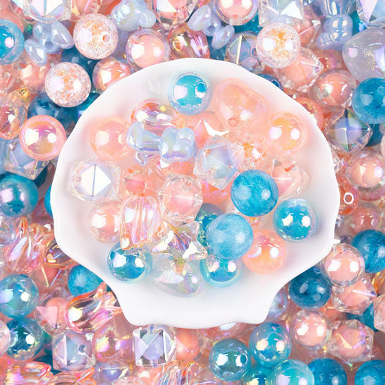 【POPCANDY】16mm Acrylic Beads Mix for DIY Pen, Keychain, Bracelet,Crafts - Category LS(The quantity of a pack is as shown in the picture.)