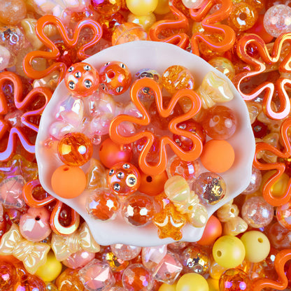 【POPCANDY】16mm Acrylic Beads Mix for DIY Pen, Keychain, Bracelet,Crafts - Category LS(The quantity of a pack is as shown in the picture.)