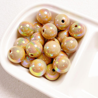 16MM UV coated colorful shell beads