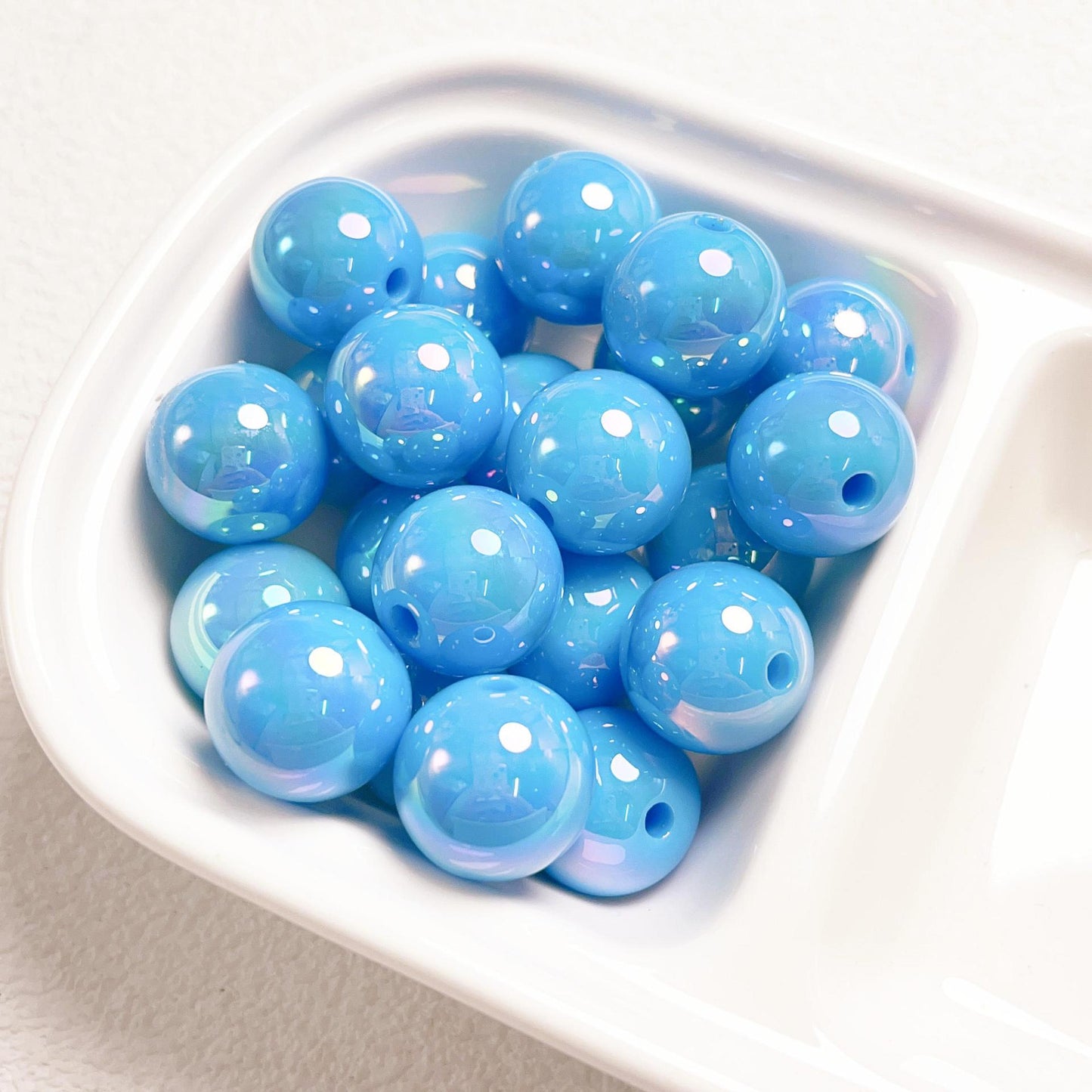 16MM UV coated colorful shell beads