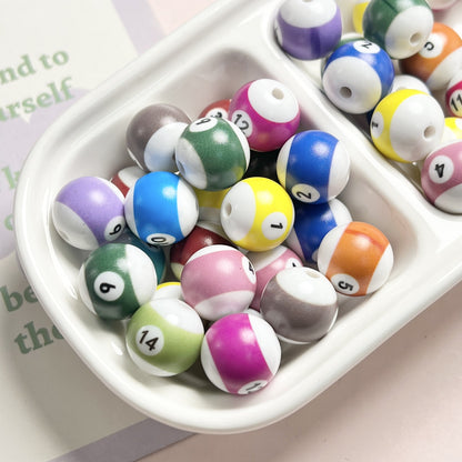 16MM Acrylic Eight Ball Beads Round Beads